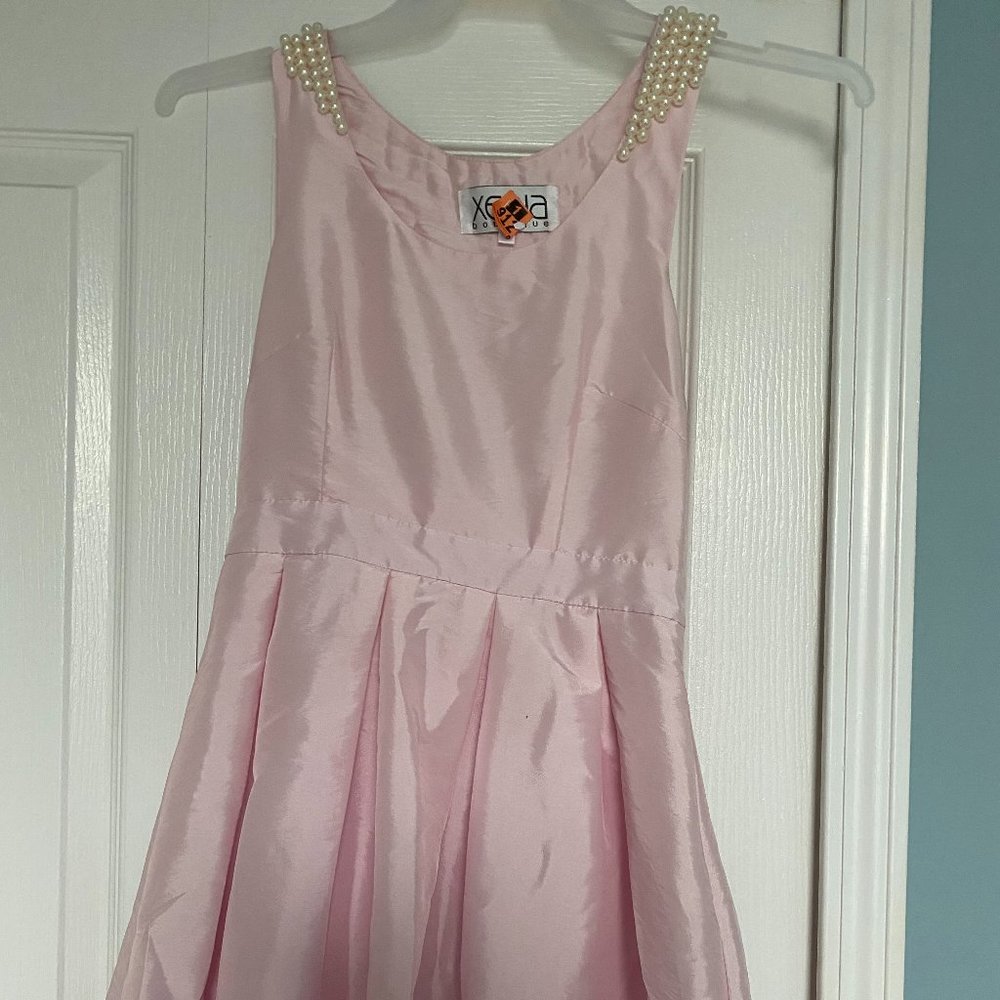 Light Pink Beaded dress (homecoming, cocktail)